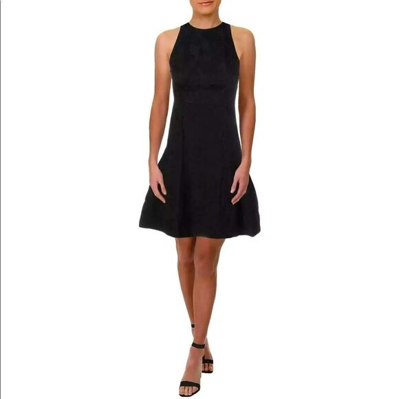 NWT Halston Sleeveless Tulip Fit Flare Dress - Picture 2 of 9